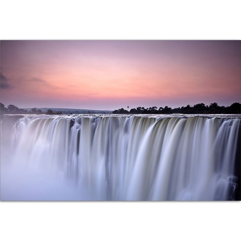 120x80cm Wasserfall Morgenlicht Morgenrot