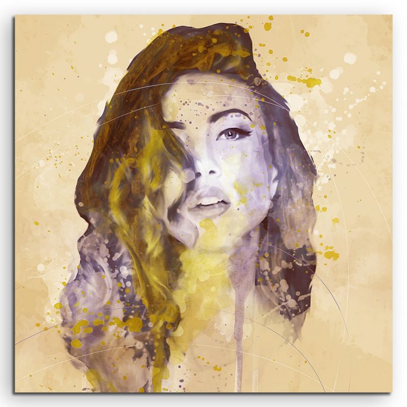 Miranda Aqua 60x60cm Wandbild Aquarell Art