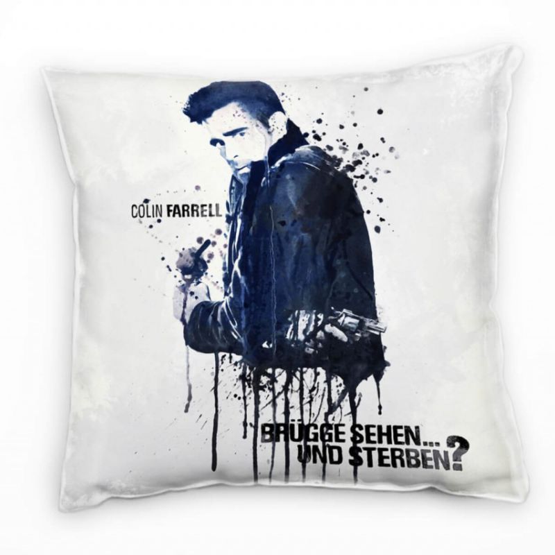 Colin Farrell Deko Kissen Bezug 40x40cm für Couch Sofa Lounge Zierkissen