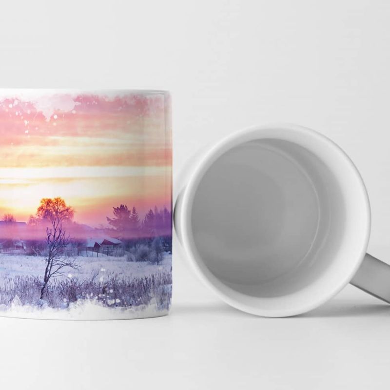 Tasse Geschenk Nebellandschaft – Sonnenaufgang