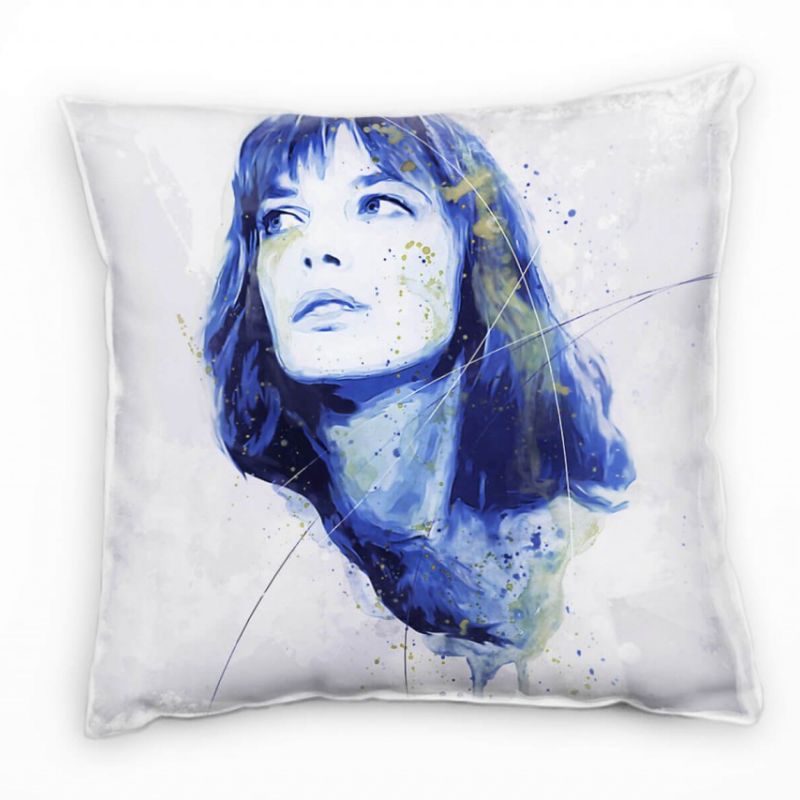 Jane Birkin I Deko Kissen Bezug 40x40cm für Couch Sofa Lounge Zierkissen