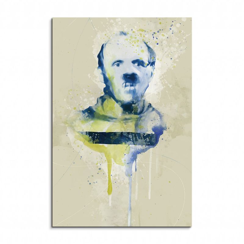 Hannibal Lecter Aqua 90x60cm Wandbild Aquarell Art