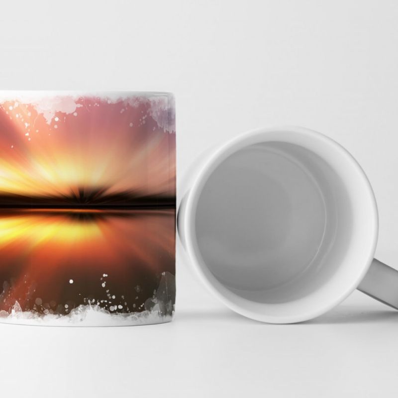 Tasse Geschenk  Sonnenuntergang – Bewegungsunschärfe Landschaft