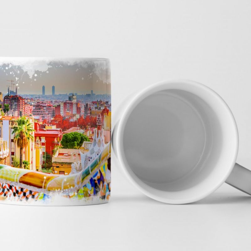 Tasse Geschenk Park Guell – Gemälde