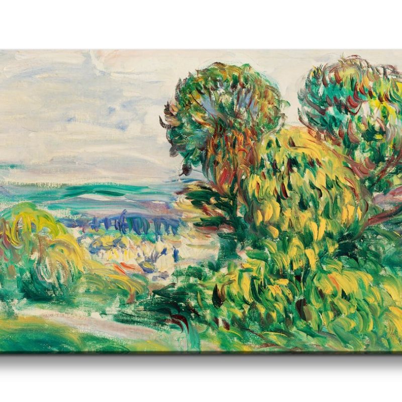 Remaster 120x60cm Pierre-Auguste Renoir weltberühmtes Wandbild Impressionismus Landschaft Bäume Grün