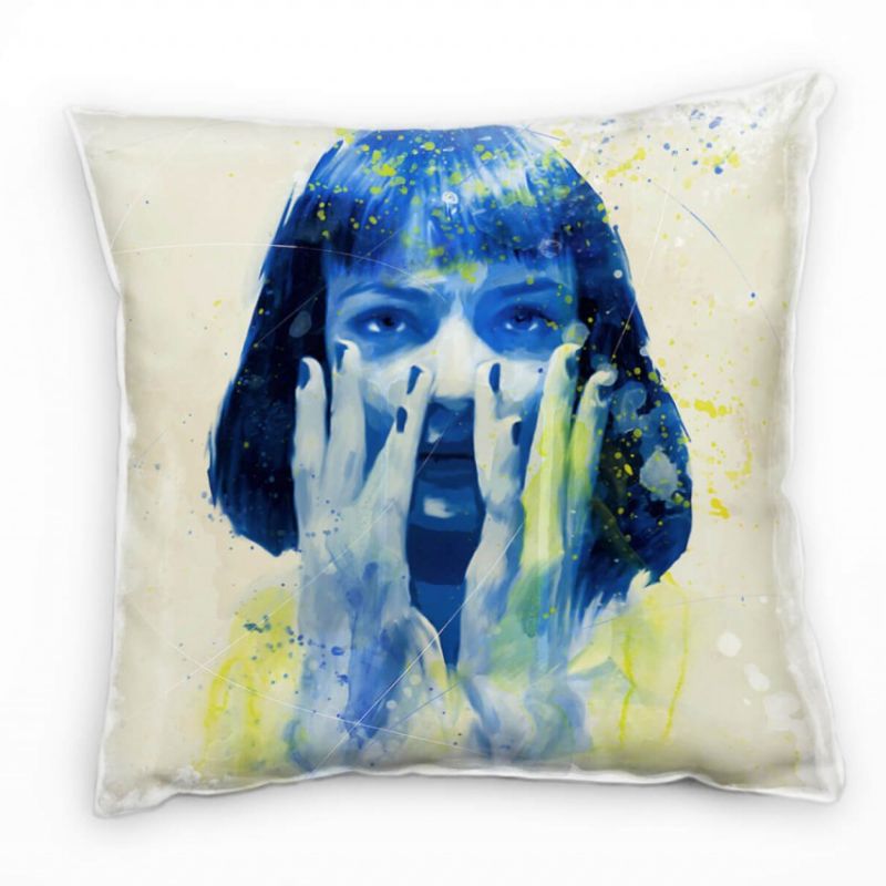 Uma Thurman Pulp Fiction IV Deko Kissen Bezug 40x40cm für Couch Sofa Lounge Zierkissen