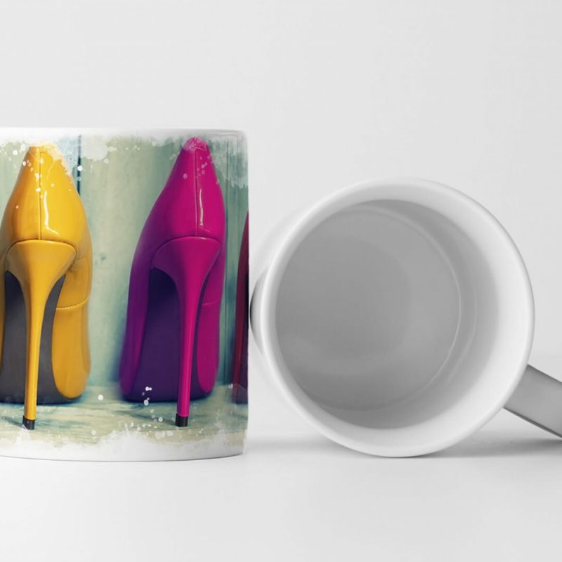 Tasse Geschenk Künstlerische Fotografie – Bunte Schuhe