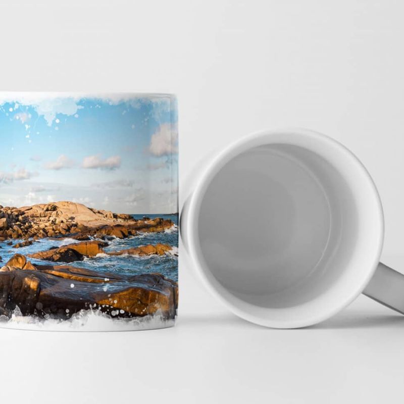 Tasse Geschenk Landschaftsfotografie – Leuchtturm in Cabo Polonio Rocha Uruguay