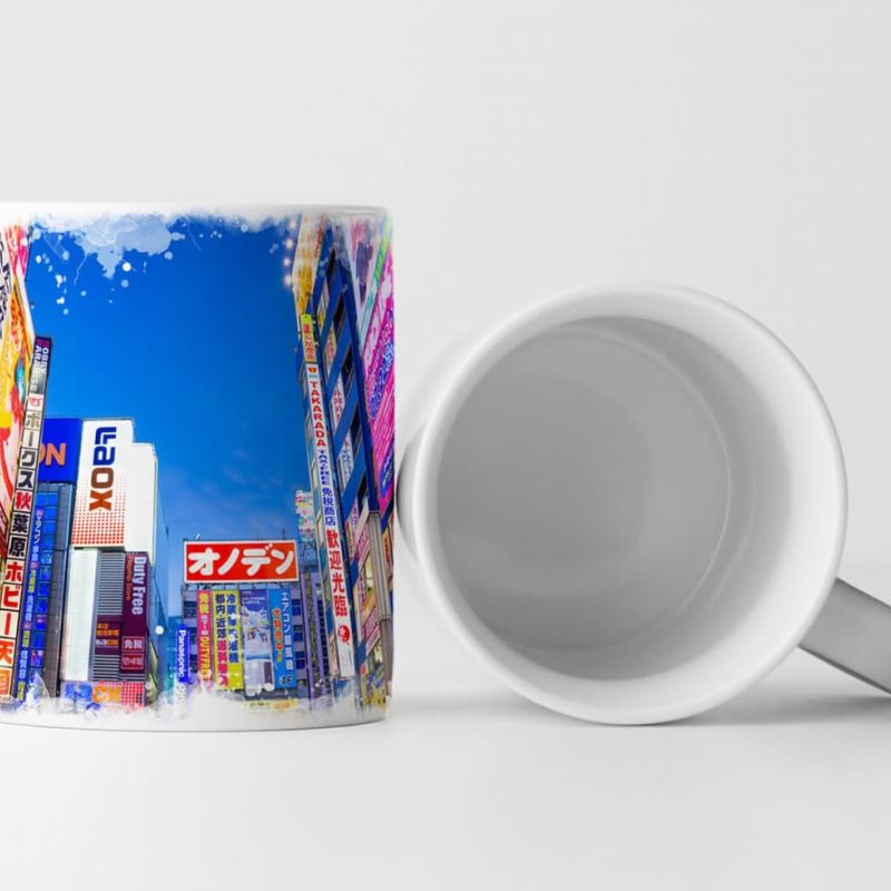 Tasse Geschenk Urbane Fotografie – Werbetafeln in Akihabara Tokio Japan