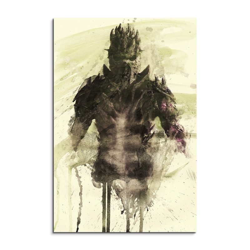 Dawnguard 90x60cm  Aquarell Art Leinwandbild