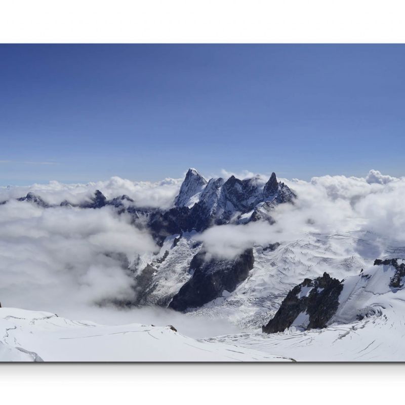 Über den Wolken  Alpen Fotografie – Leinwandbild