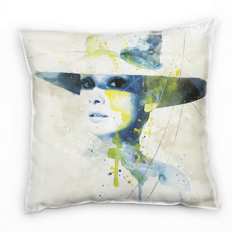 Audrey Hepburn VII Deko Kissen Bezug 40x40cm für Couch Sofa Lounge Zierkissen