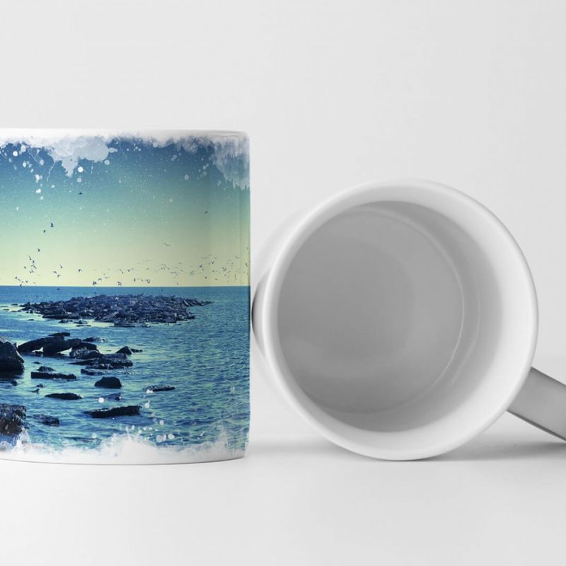 Tasse Geschenk Landschaftsfotografie – Nacht am Meer