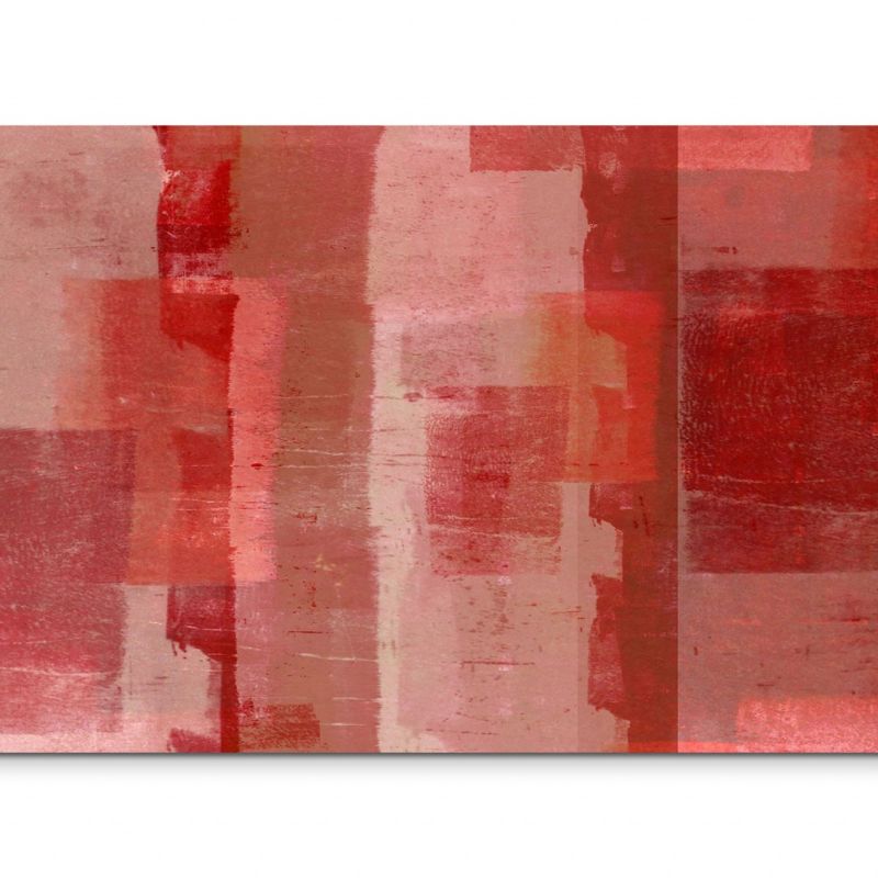 120x80cm Wandbild Hintergrund Kunst rot beige