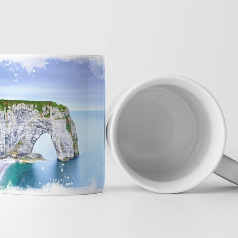 Tasse Geschenk Landschaftsfotografie – La Manneporte Felsentor Normandie Frankreich