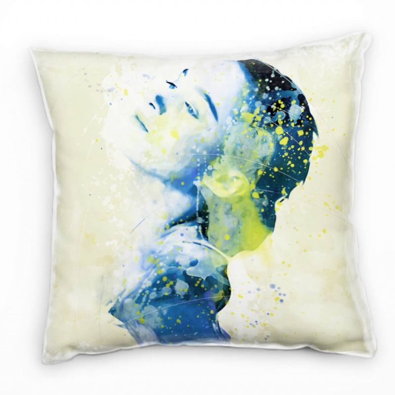 Rooney Mara Deko Kissen Bezug 40x40cm für Couch Sofa Lounge Zierkissen