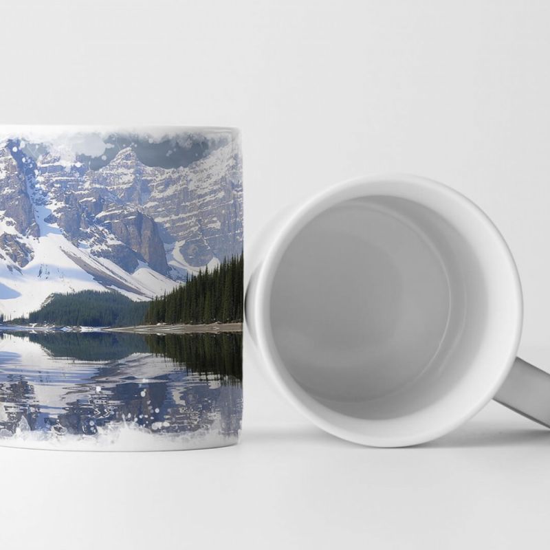 Tasse Geschenk Landschaftsfotografie –  Moraine See im Banff Nationalpark Kanada