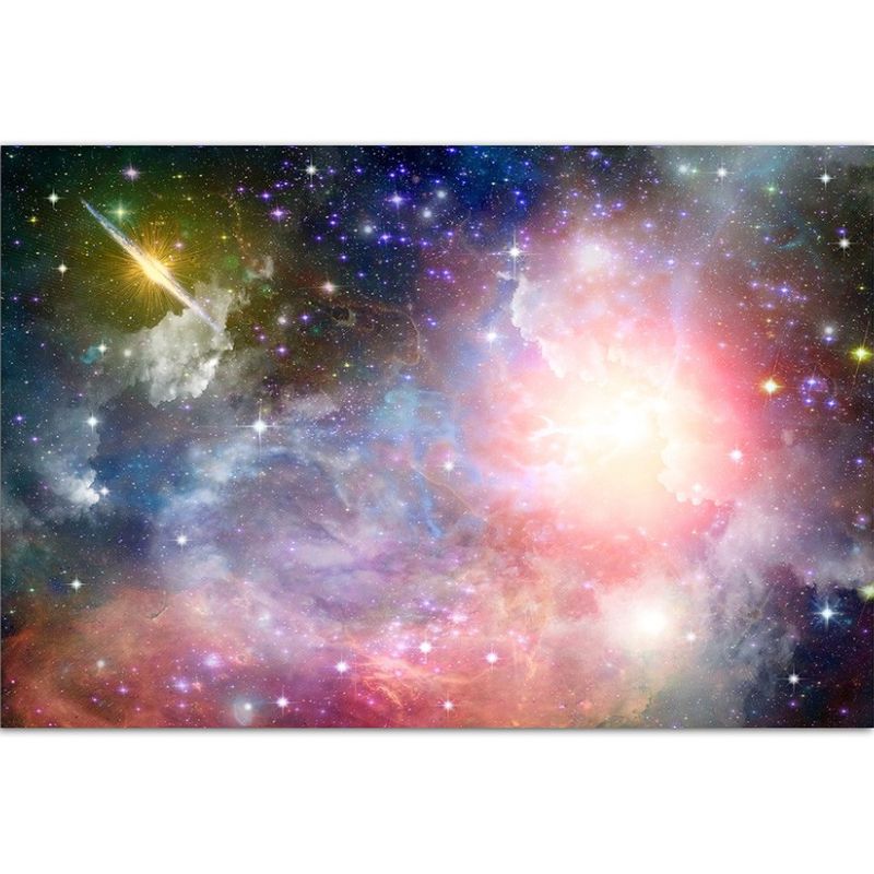 120x80cm Sterne Planet Galaxie Weltall