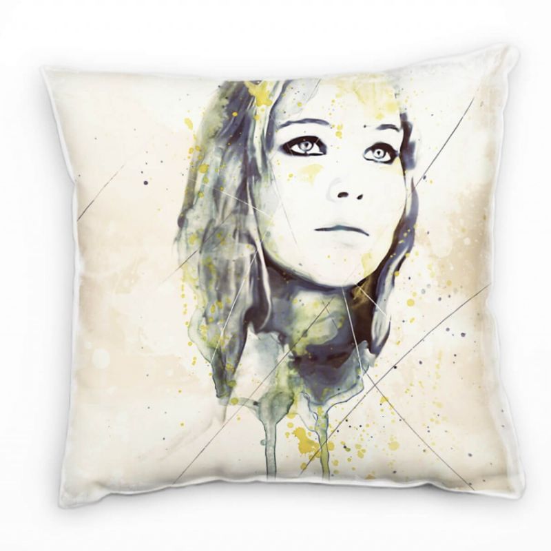 Jennifer Lawrence Deko Kissen Bezug 40x40cm für Couch Sofa Lounge Zierkissen