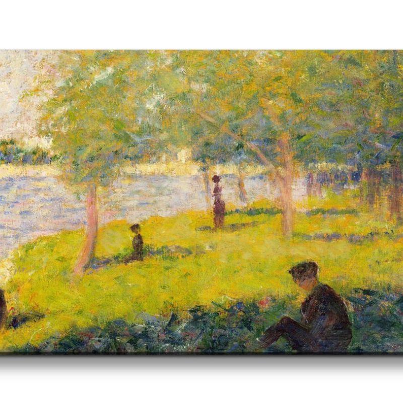 Remaster 120x60cm Georges Seurat weltberühmtes Gemälde Impressionismus Zeitlos