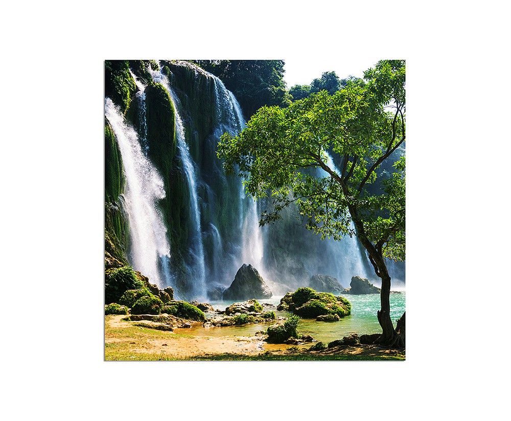 80x80cm Ban-Gioc_Detain Wasserfall Vietnam Natur