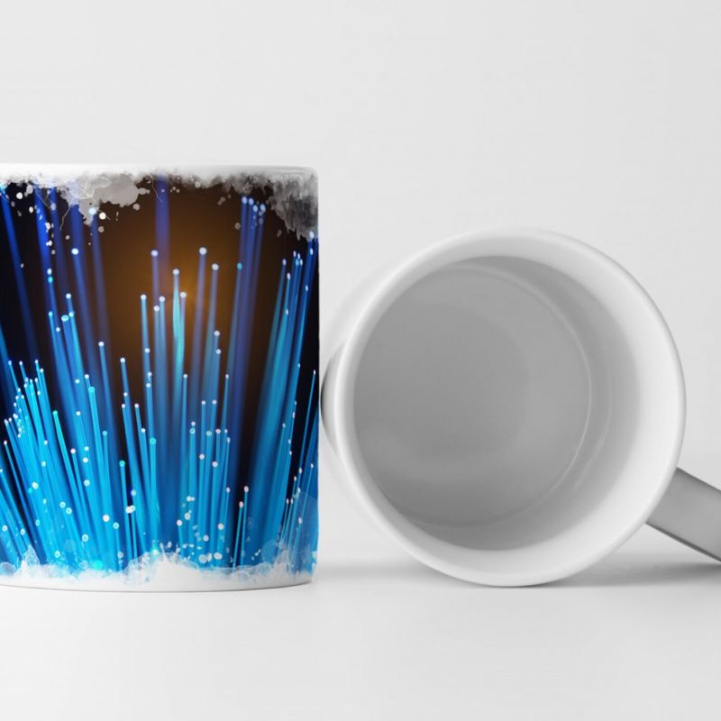 Tasse Geschenk Fiberglasleitung – hellblau