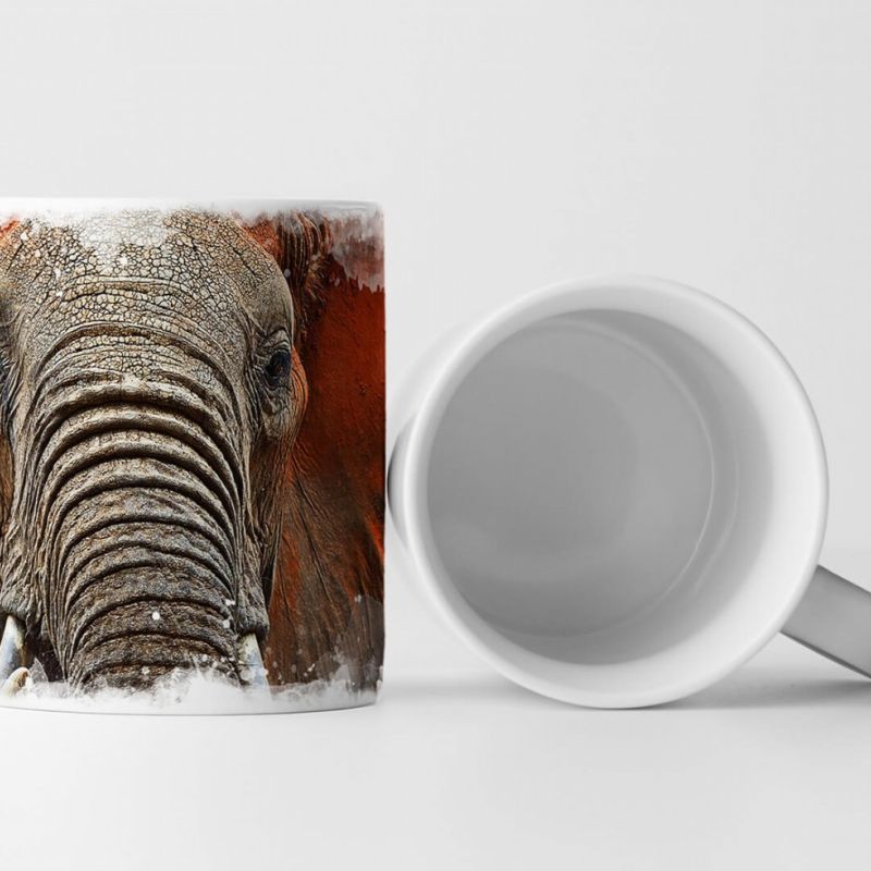 Tasse Geschenk Tierfotografie – Afrikanischer Elefant aus Kenia