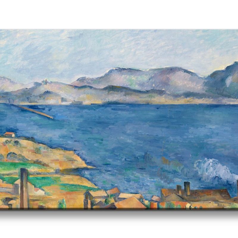 Remaster 120x60cm Paul Cézanne weltberühmtes Wandbild The Bay of Marseille