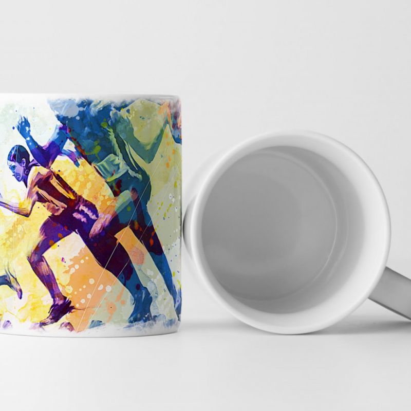 Running V Tasse als Geschenk,  Design Sinus Art