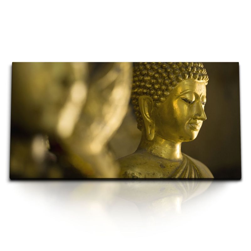 Kunstdruck Bilder 120x60cm Buddha Buddhastatue Asien Buddhismus Meditation