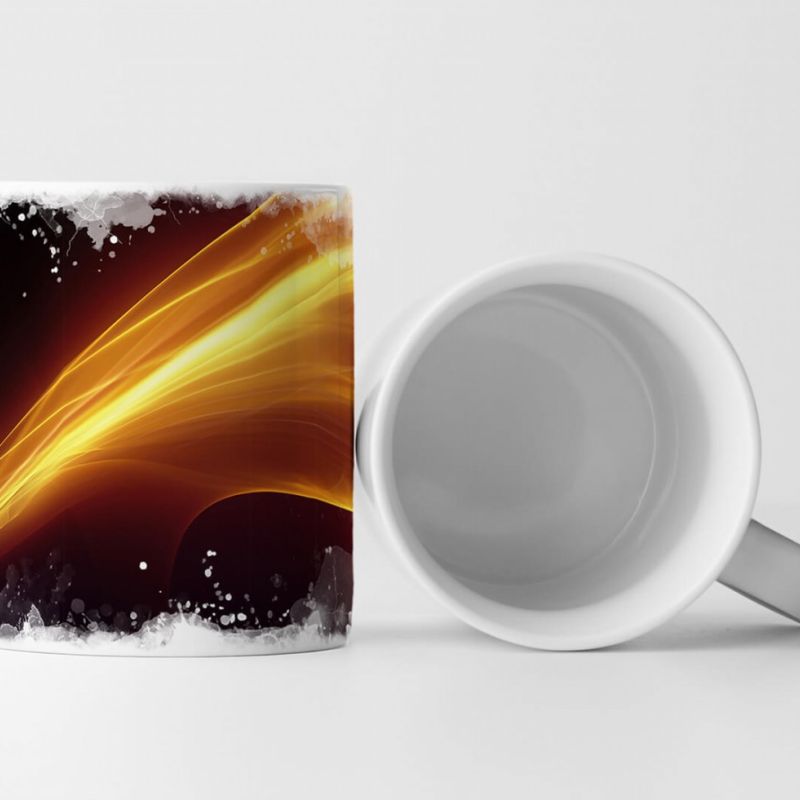 Tasse Geschenk Künstlerische Fotografie – Sinuskurve aus Licht