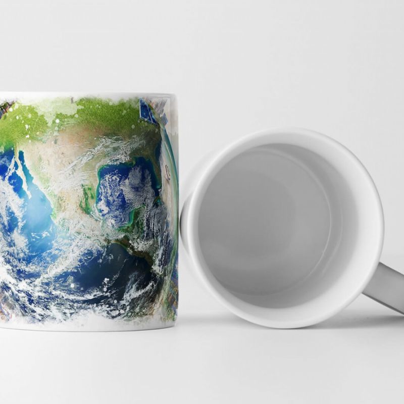 Tasse Geschenk Illustration – Die moderne Welt