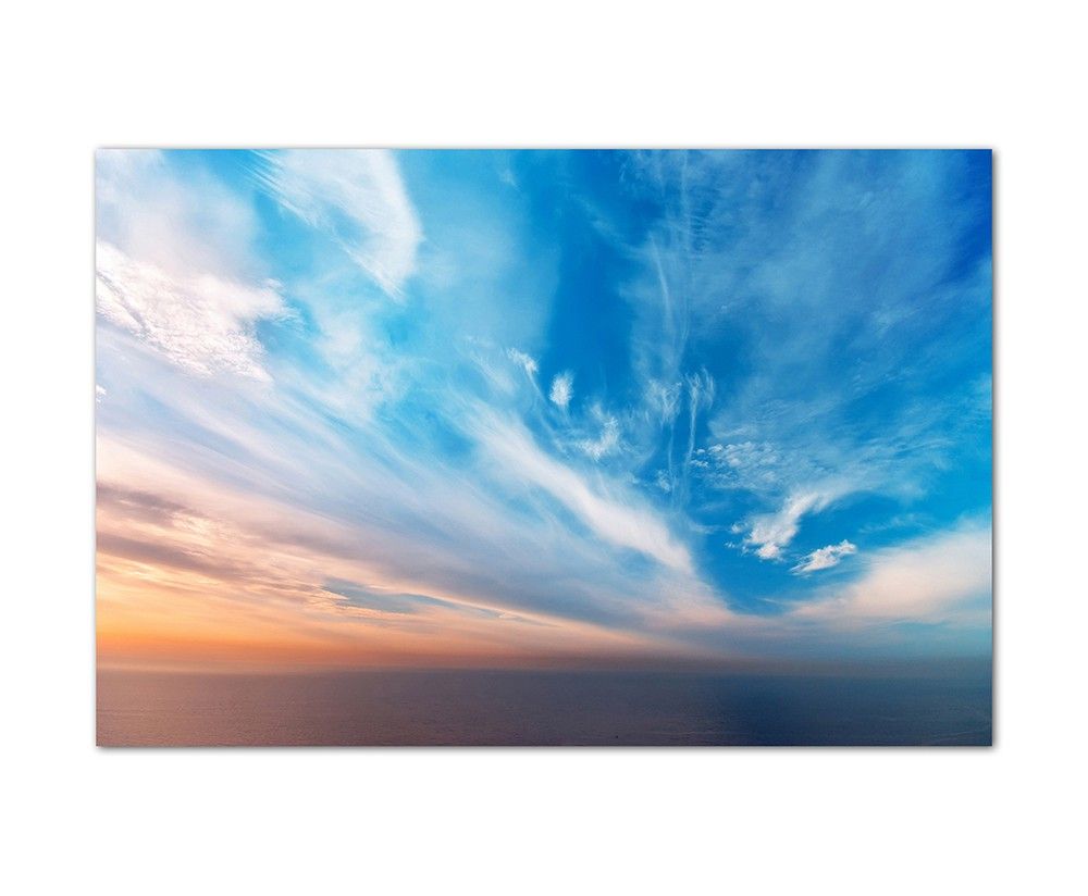 120x80cm Himmel Wolken Sonnenuntergang Natur