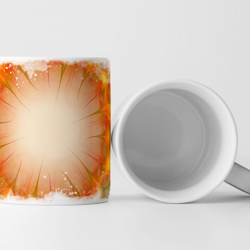 Tasse Geschenk Digitale Grafik – Pflanzenmandala