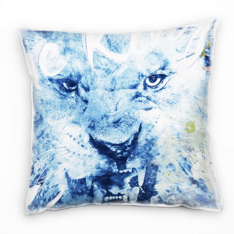 Lion King Deko Kissen Bezug 40x40cm für Couch Sofa Lounge Zierkissen