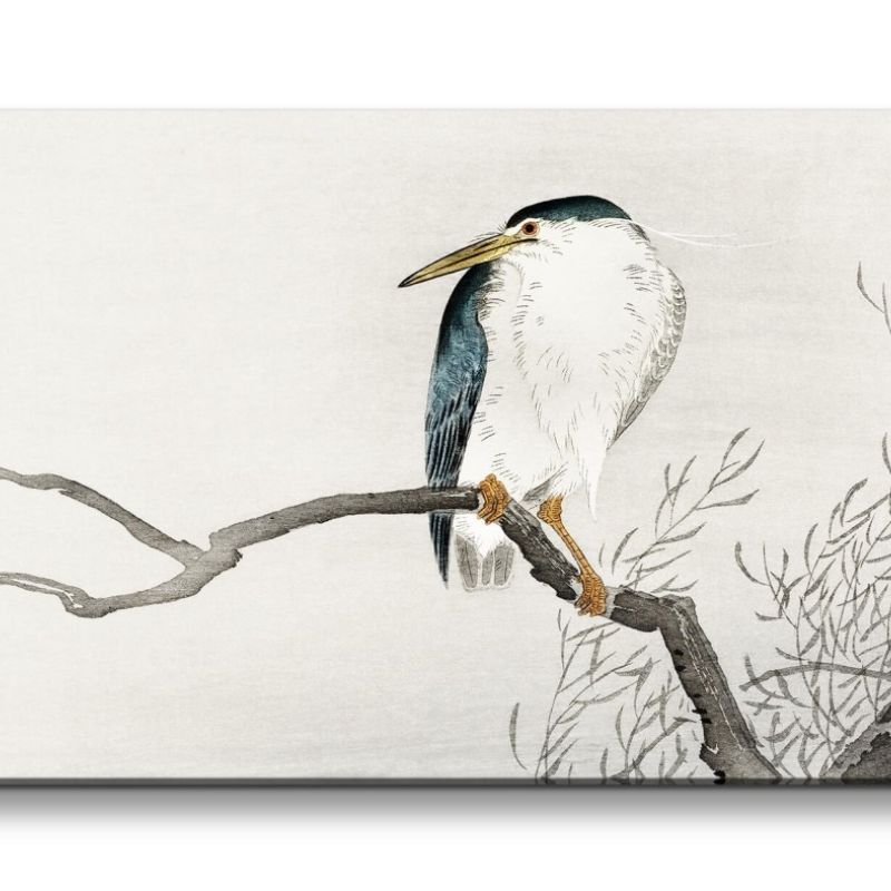 Remaster 120x60cm Ohara Koson traditionell japanische Kunst schöner Vogel auf Ast Dekorativ