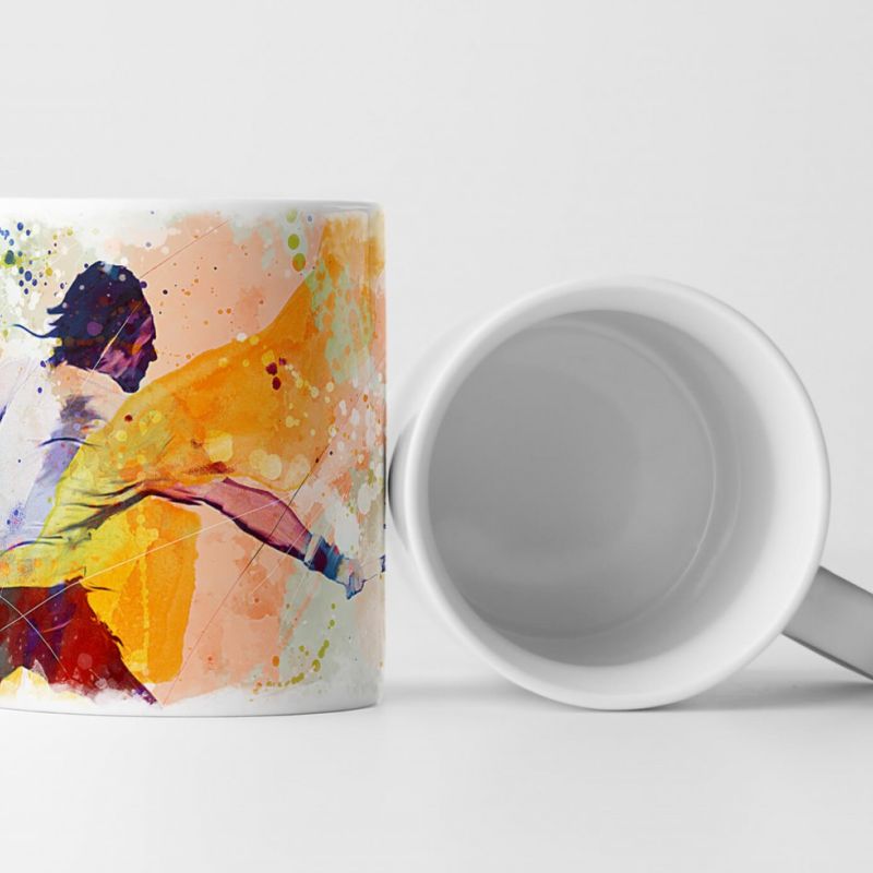 Tennis V Tasse als Geschenk,  Design Sinus Art