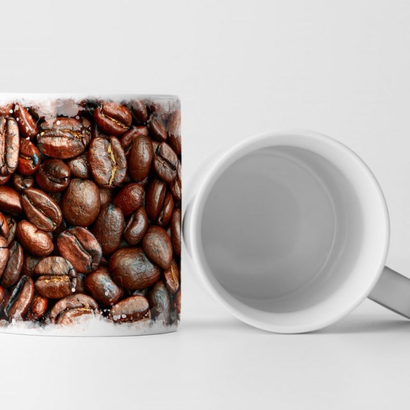 Tasse Geschenk Food-Fotografie – Espressobohnen