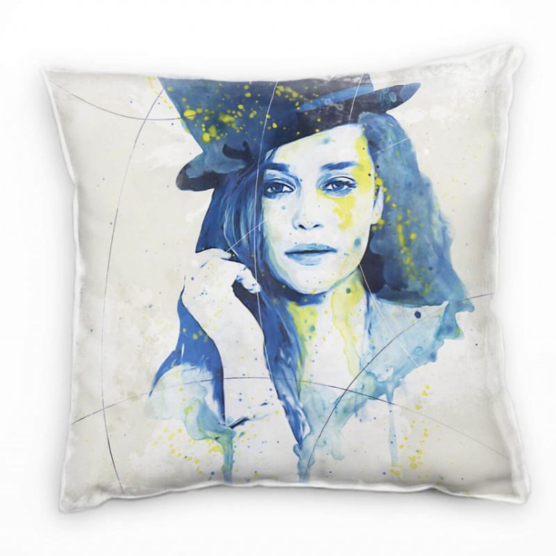 Emilia Clarke Deko Kissen Bezug 40x40cm für Couch Sofa Lounge Zierkissen