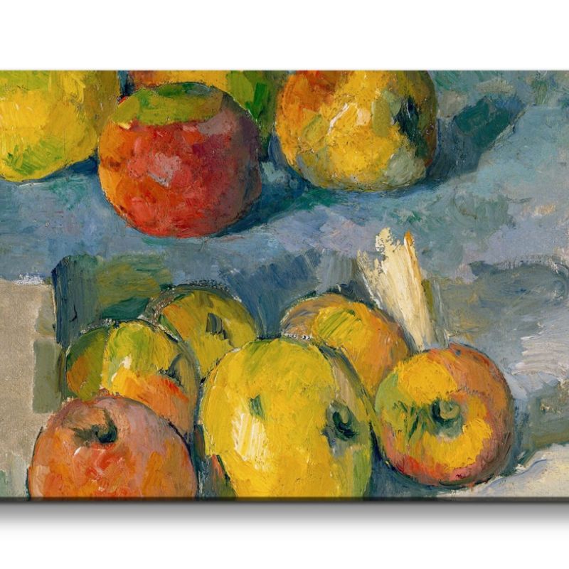 Remaster 120x60cm Paul Cézanne weltberühmtes Wandbild Äpfel Stillleben zeitlose Kunst