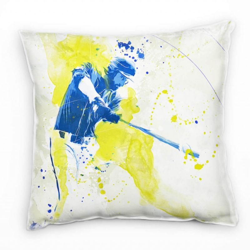 Baseball II Deko Kissen Bezug 40x40cm für Couch Sofa Lounge Zierkissen