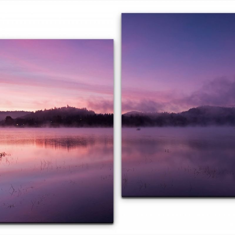 Nebel über dem Solina See Wandbild in verschiedenen Größen