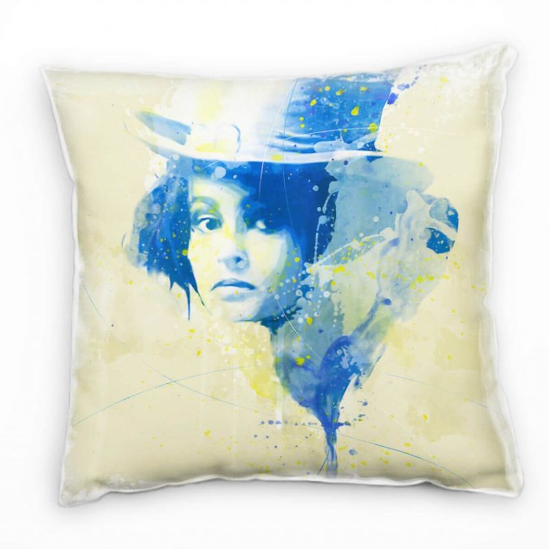 Helena Bonham II Deko Kissen Bezug 40x40cm für Couch Sofa Lounge Zierkissen