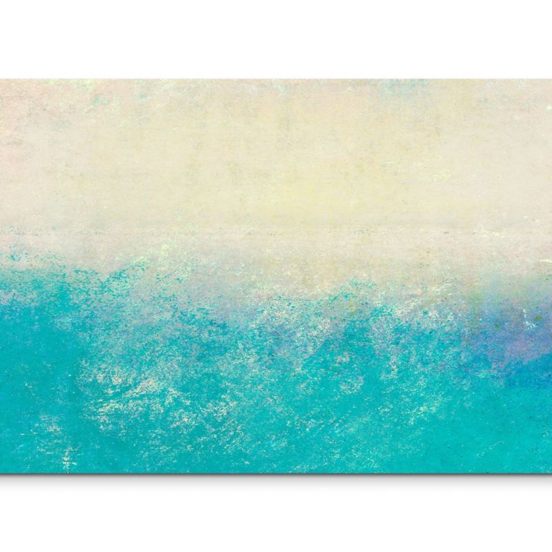 120x80cm Wandbild Hintergrund abstrakt blau creme