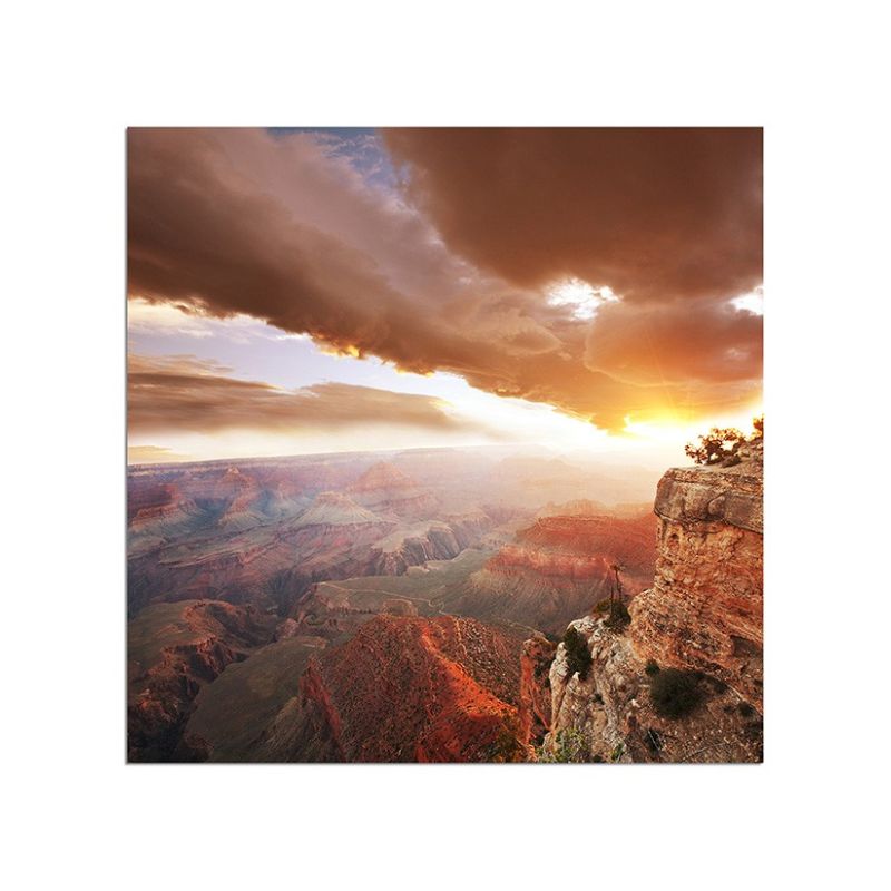 80x80cm Grand Canyon Sonnenaufgang Felsen Natur