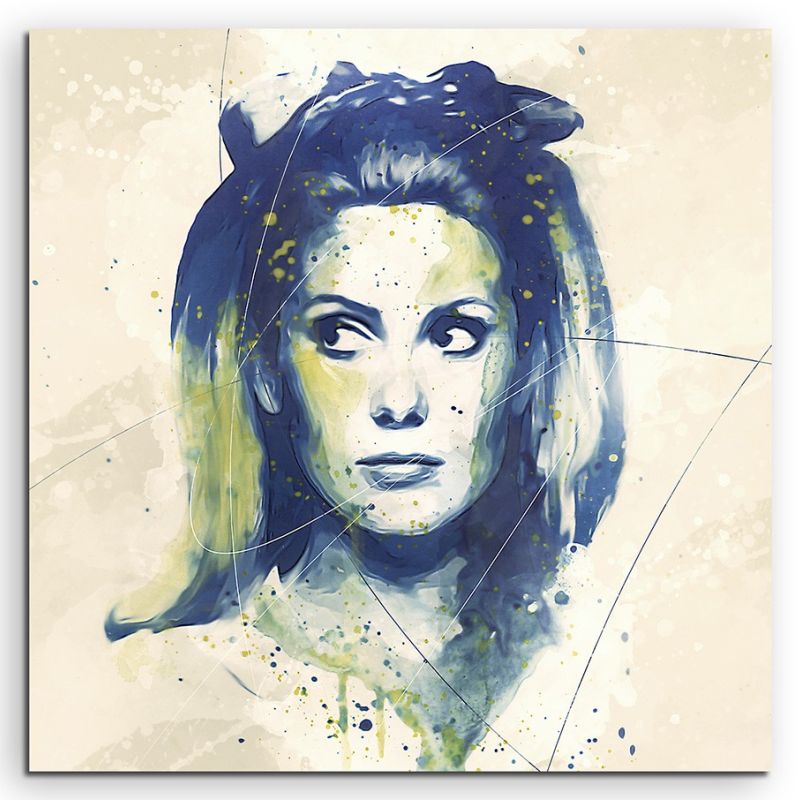 Catherine Deneuve Aqua 90×60 cm Aquarell Kunstbild