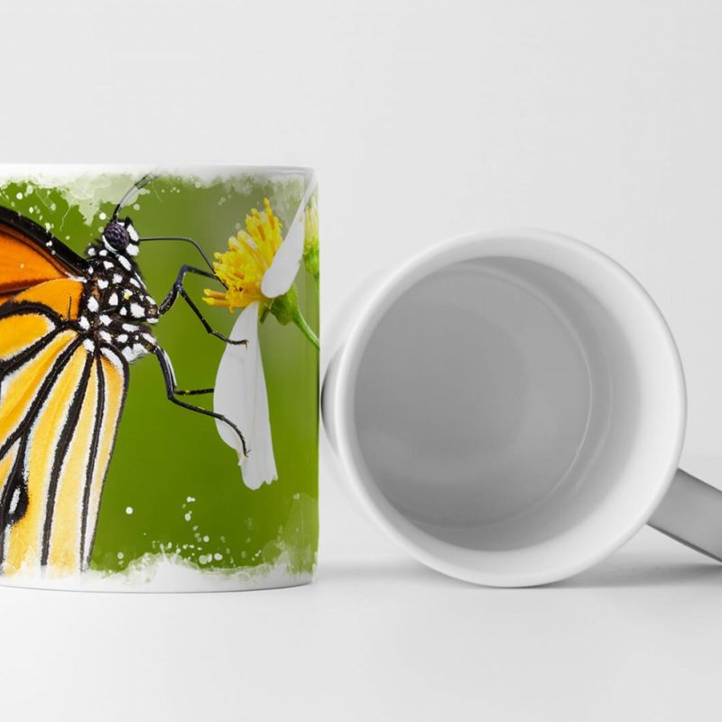 Tasse Geschenk Tierfotografie – Gemeines Tigerauge Schmetterling