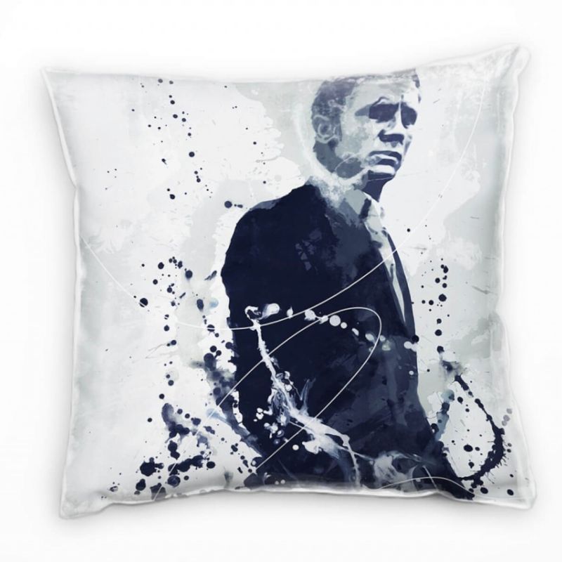 Daniel Craig James Bond Deko Kissen Bezug 40x40cm für Couch Sofa Lounge Zierkissen