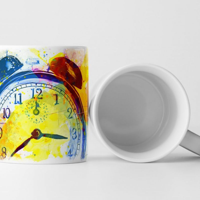 Wecker Tasse als Geschenk,  Design Sinus Art