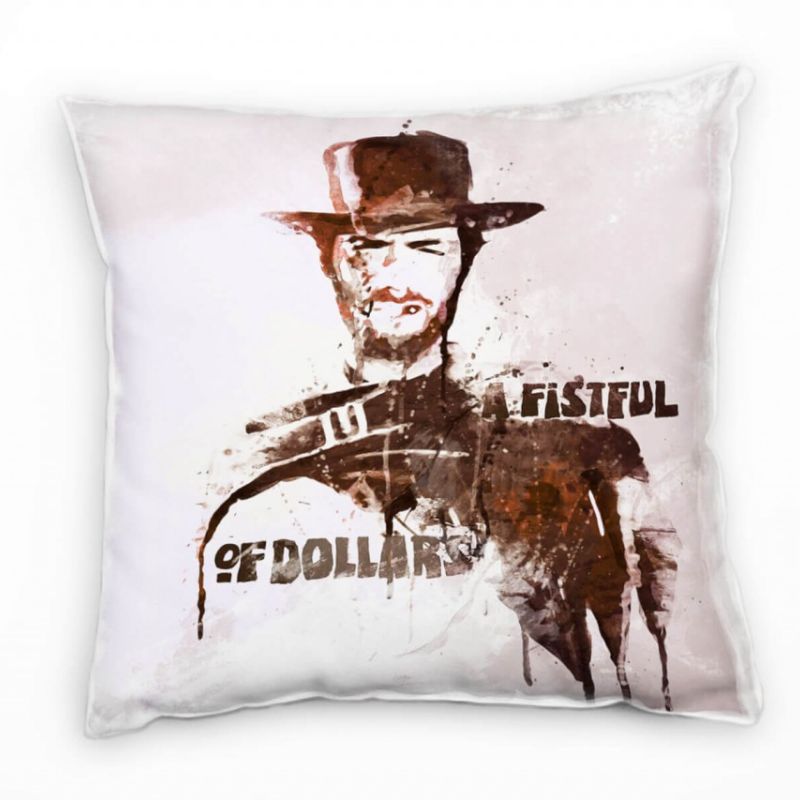 A Fistful of Dollars Deko Kissen Bezug 40x40cm für Couch Sofa Lounge Zierkissen